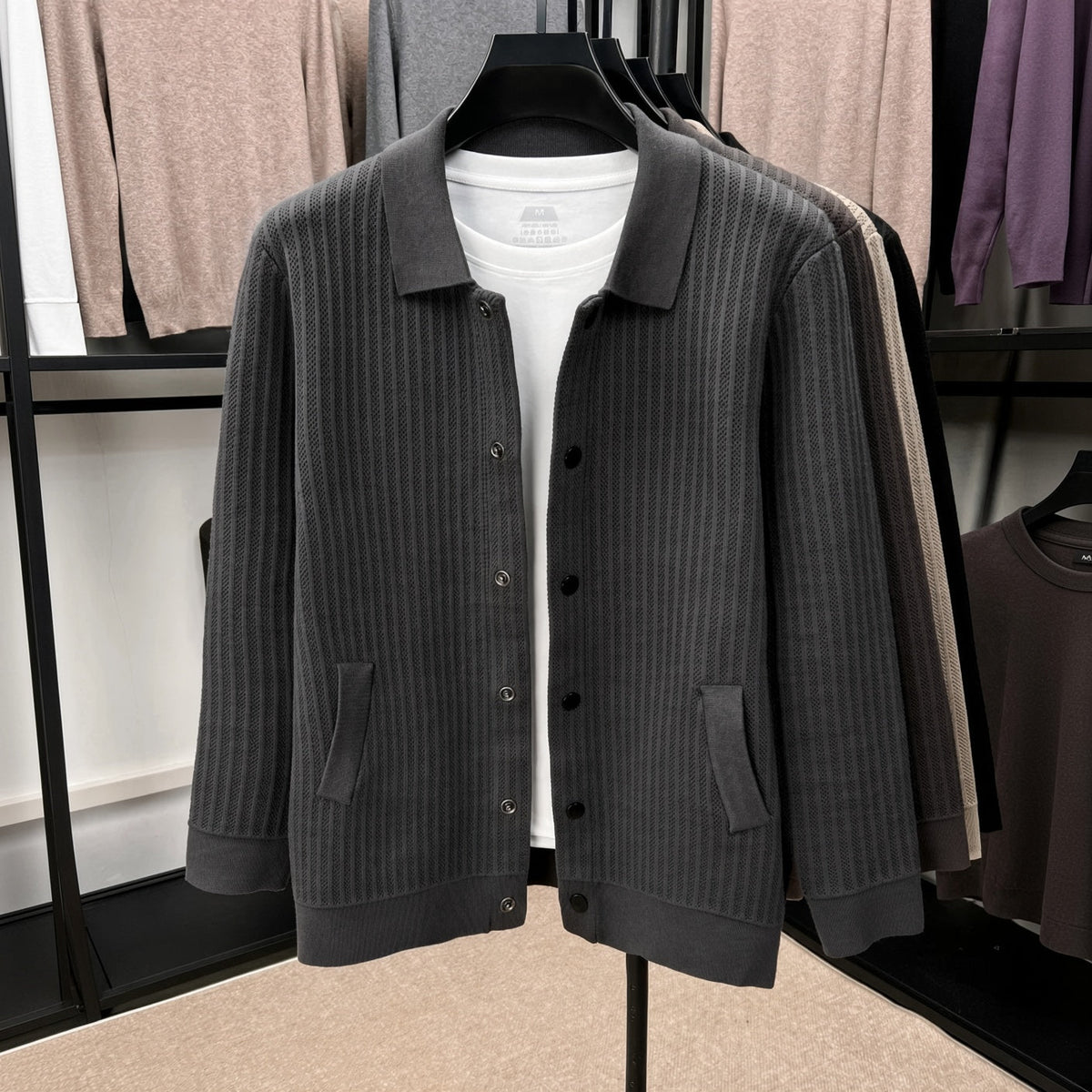 AZURE Premium Striped Cardigan