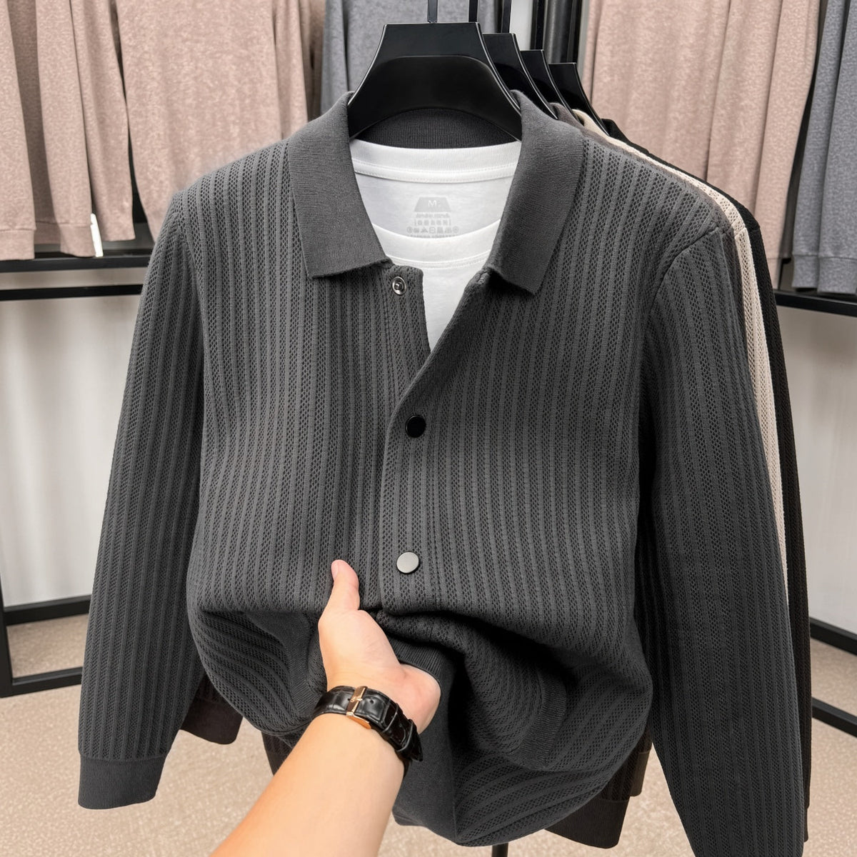 AZURE Premium Striped Cardigan