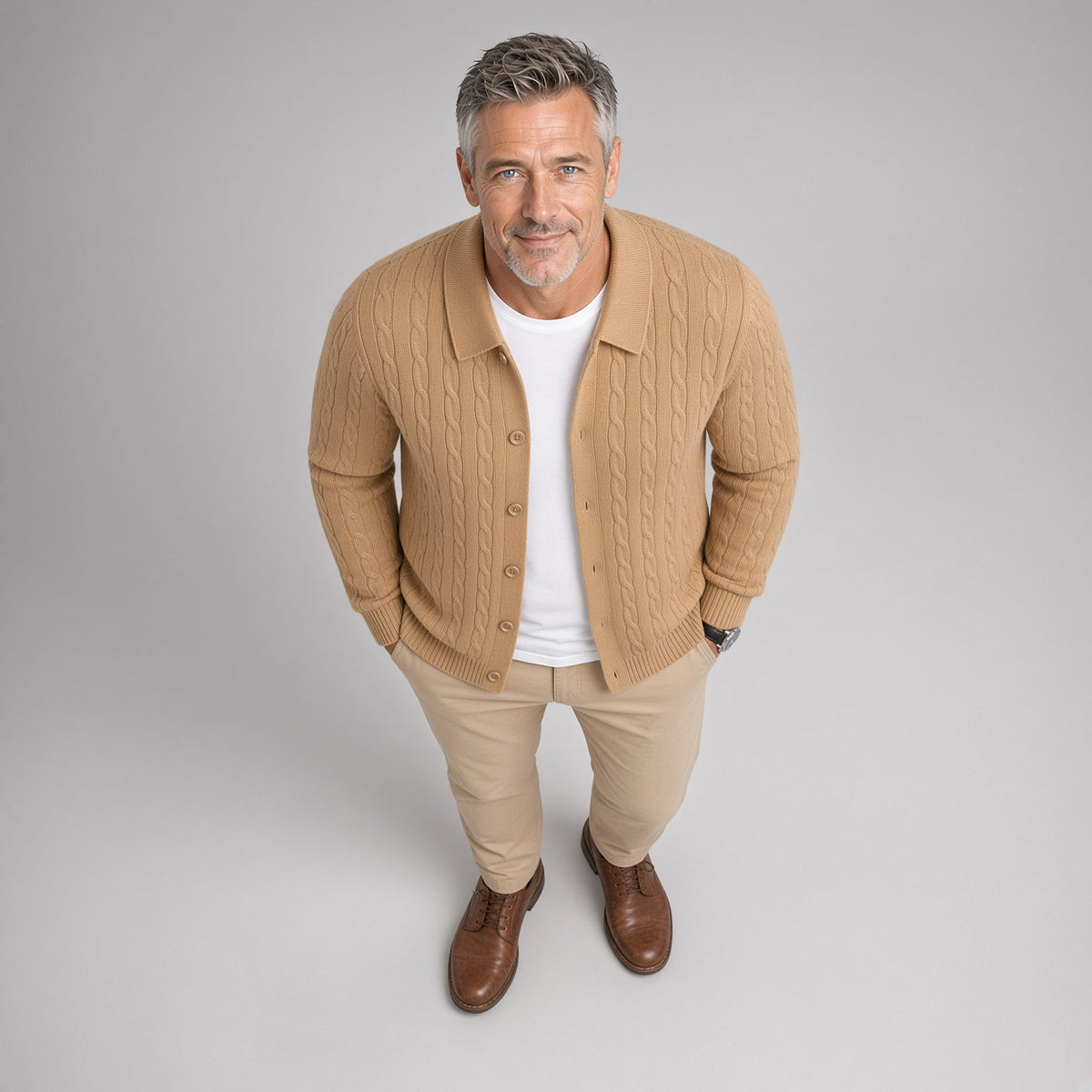 BATA Premium Cable Knit Cardigan