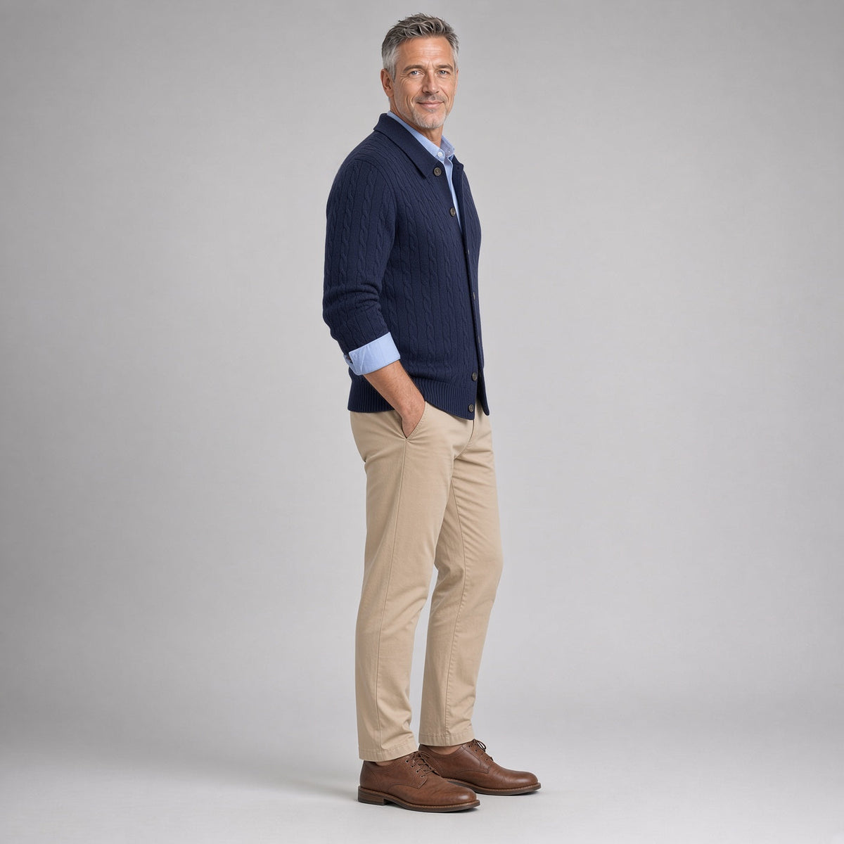BATA Premium Cable Knit Cardigan