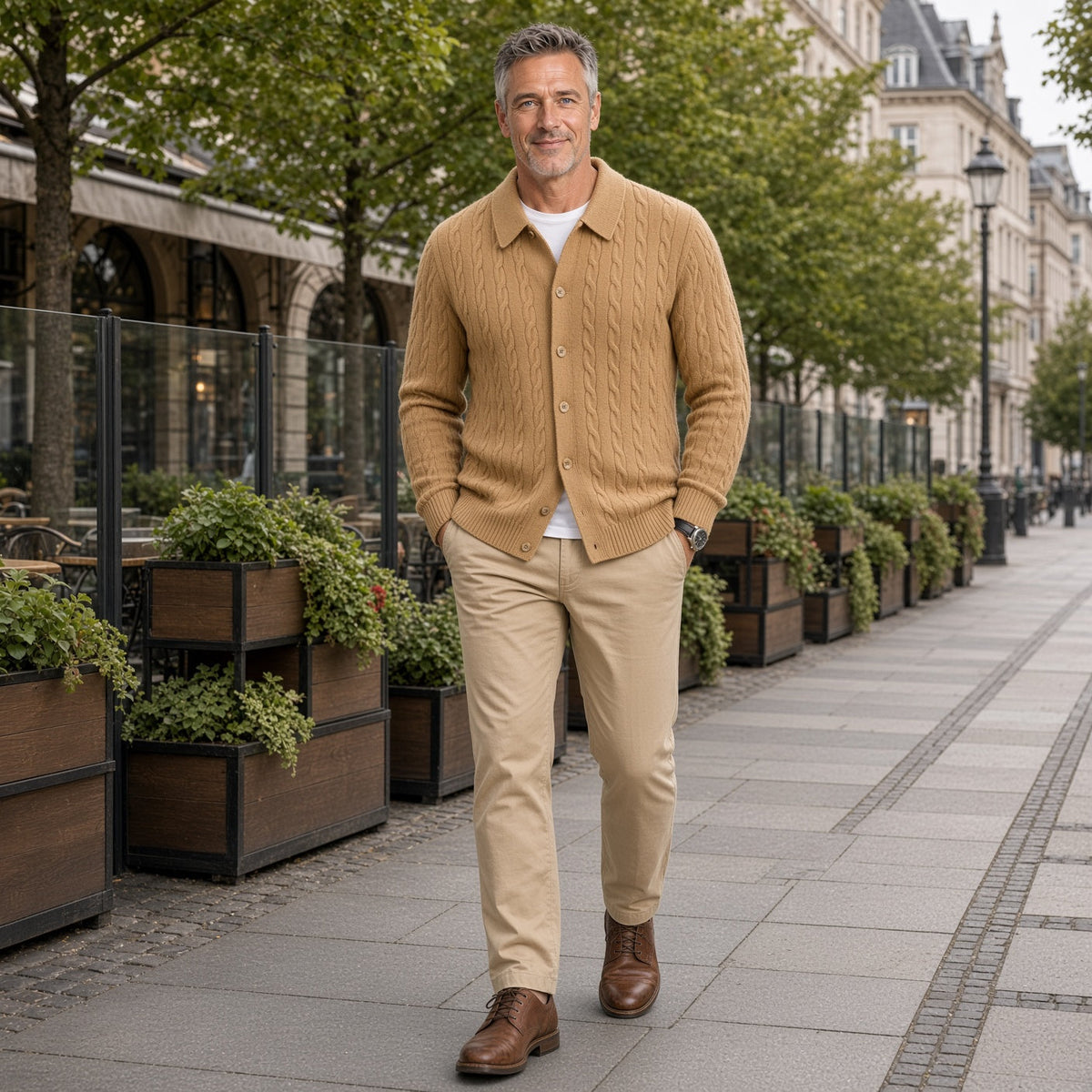 BATA Premium Cable Knit Cardigan