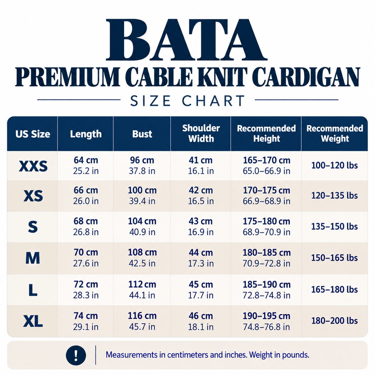 BATA Premium Cable Knit Cardigan