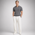 Belmont Stripe Summer Polo Shirt