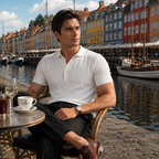 Belmont Stripe Summer Polo Shirt