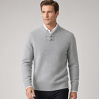 BORIO Cashmere Buckle-Up Sweater