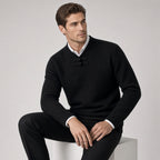 BORIO Cashmere Buckle-Up Sweater