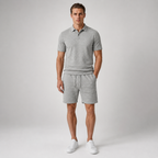 CAPRI Knit Polo & Drawstring Shorts Set