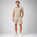 CAPRI Knit Polo & Drawstring Shorts Set