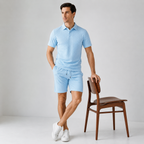 CAPRI Knit Polo & Drawstring Shorts Set