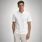 CHEZZ Waffle Textured Silky Cool Polo