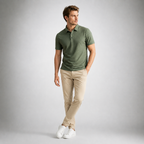 CHEZZ Waffle Textured Silky Cool Polo