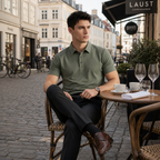 CHEZZ Waffle Textured Silky Cool Polo