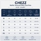 CHEZZ Waffle Textured Silky Cool Polo