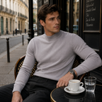 DARRO Stretchy Mock Neck Pullover