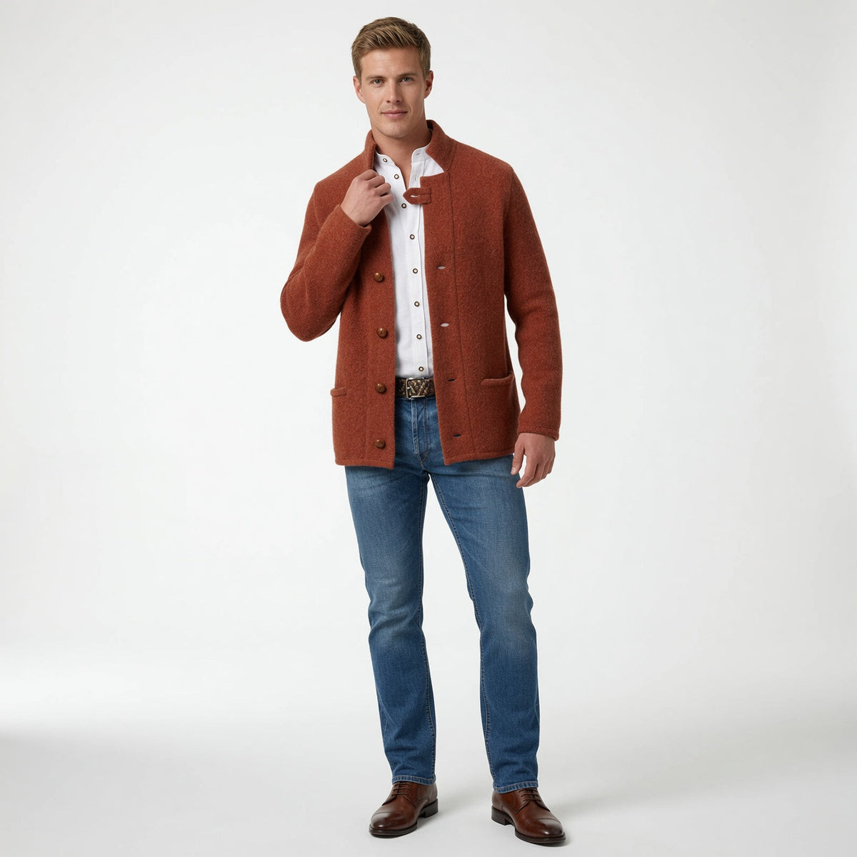 DREX Stand up Collar Cardigan