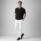DUXE Button-Up Knit Polo