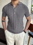 Belmont Stripe Summer Polo Shirt