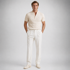 FINNIX Cable-Knit Henley Polo