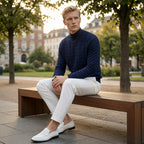 FLOE Wave Pattern Knit Sweatshirt
