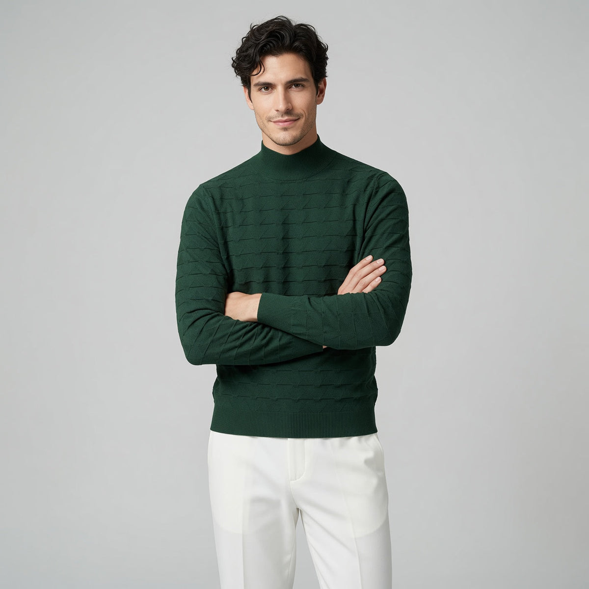 FLOE Wave Pattern Knit Sweatshirt