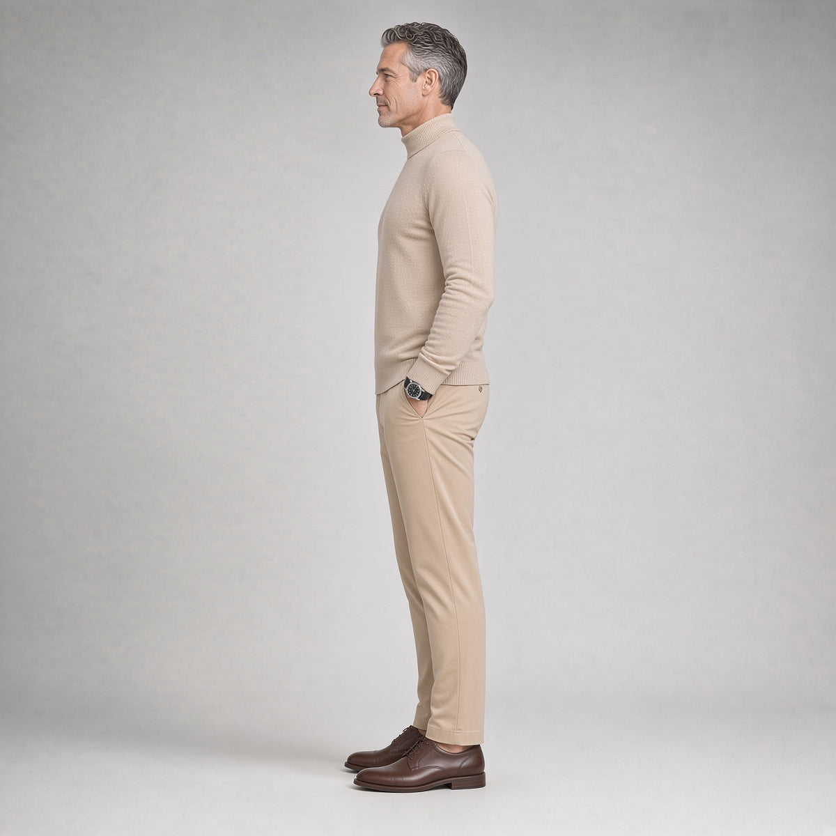 FONSI Casual Mock-neck Sweater