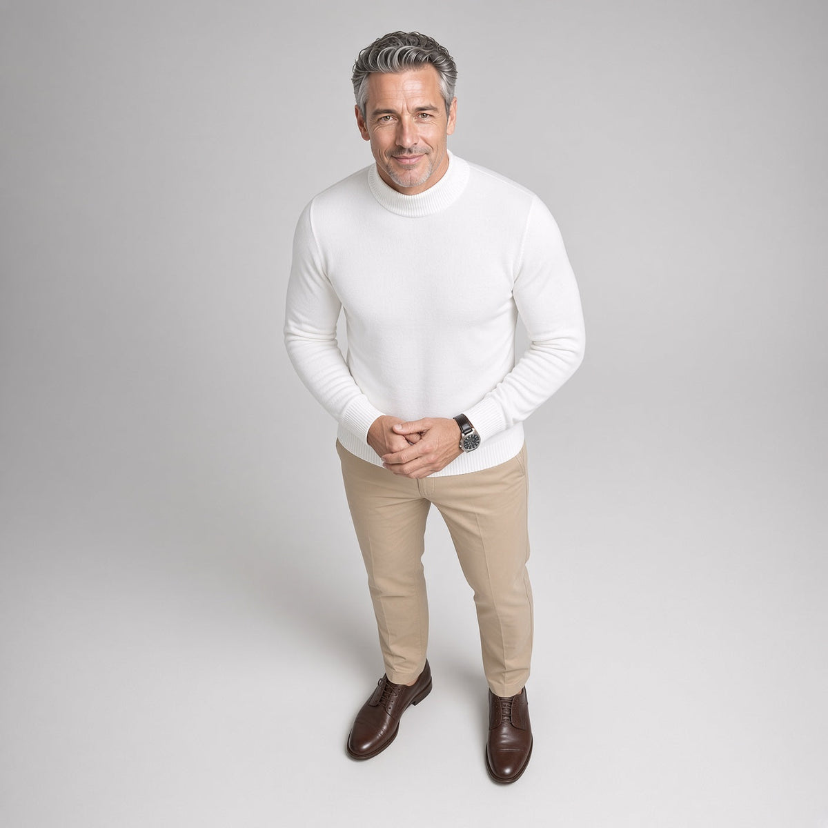 FONSI Casual Mock-neck Sweater