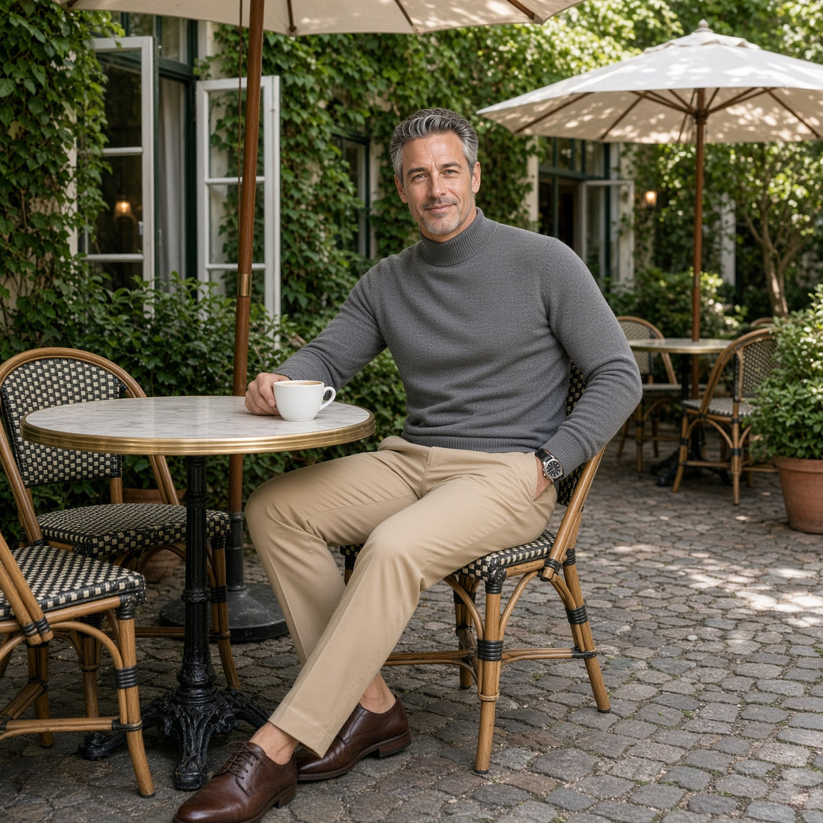 FONSI Casual Mock-neck Sweater