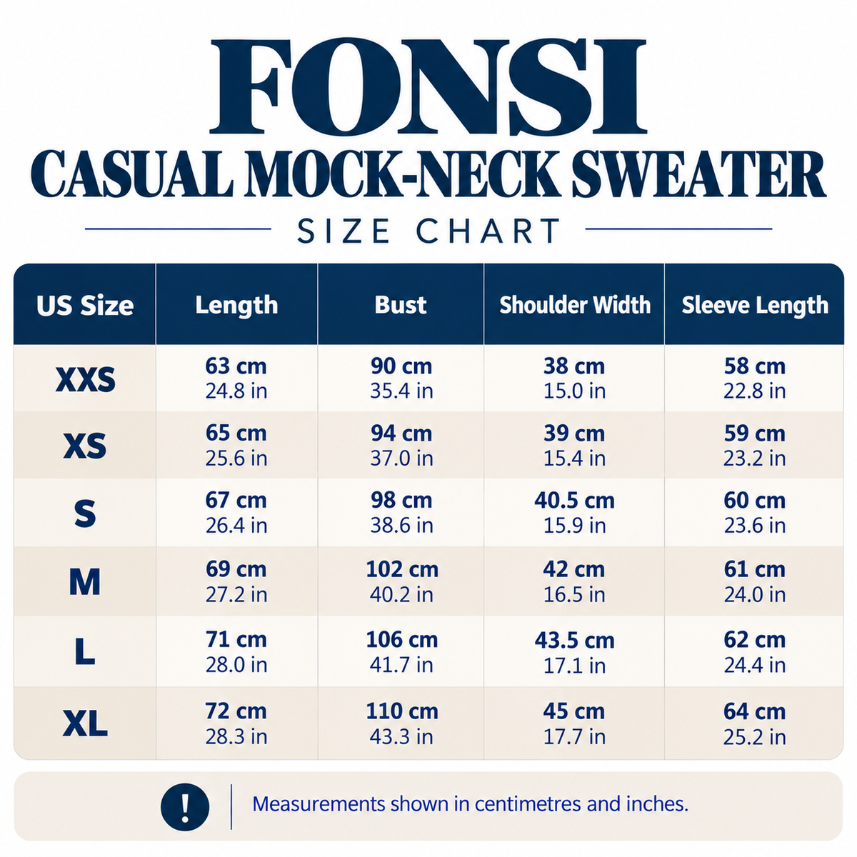FONSI Casual Mock-neck Sweater