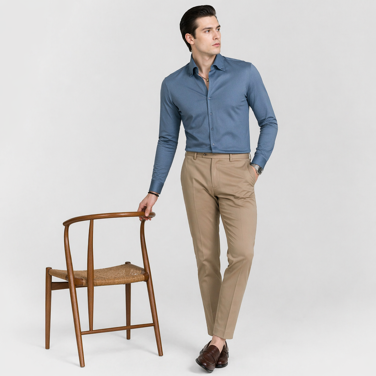 GRANDE Premium Deep-V Lapel Executive Shirt