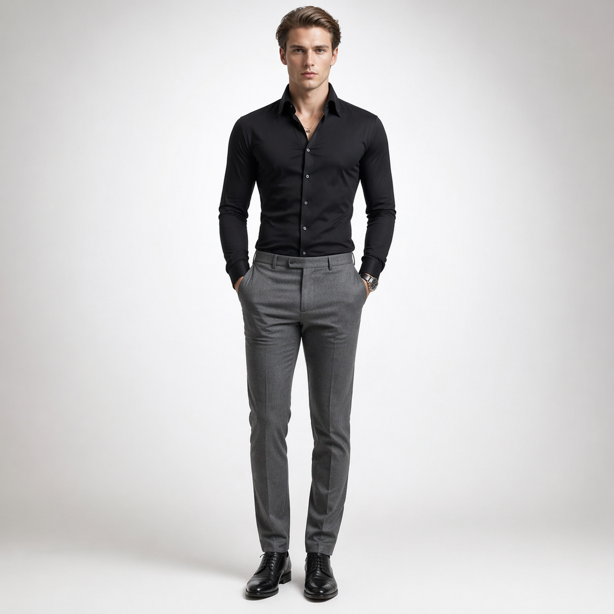 GRANDE Premium Deep-V Lapel Executive Shirt