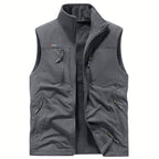 SANDO Multi-pockets Fleece Vest