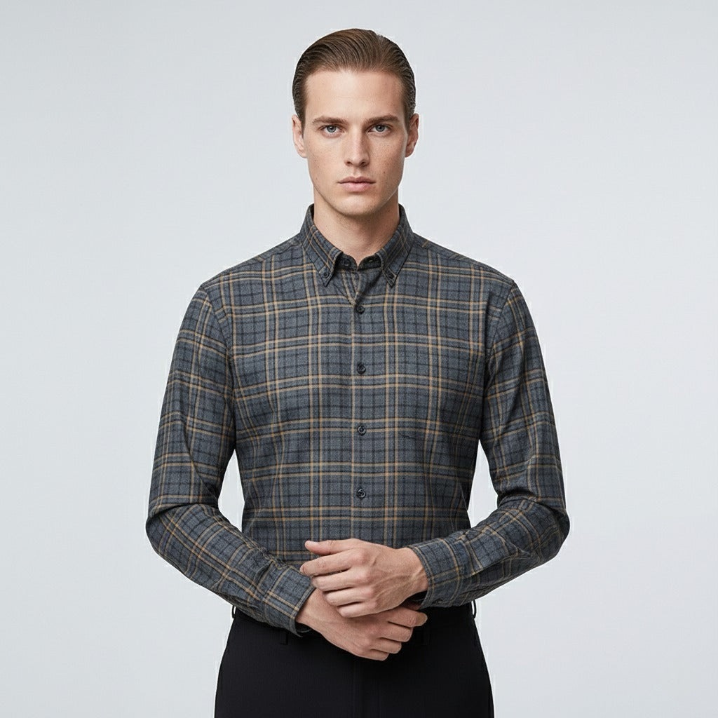 Nexford Plaid Long Sleeve Shirt