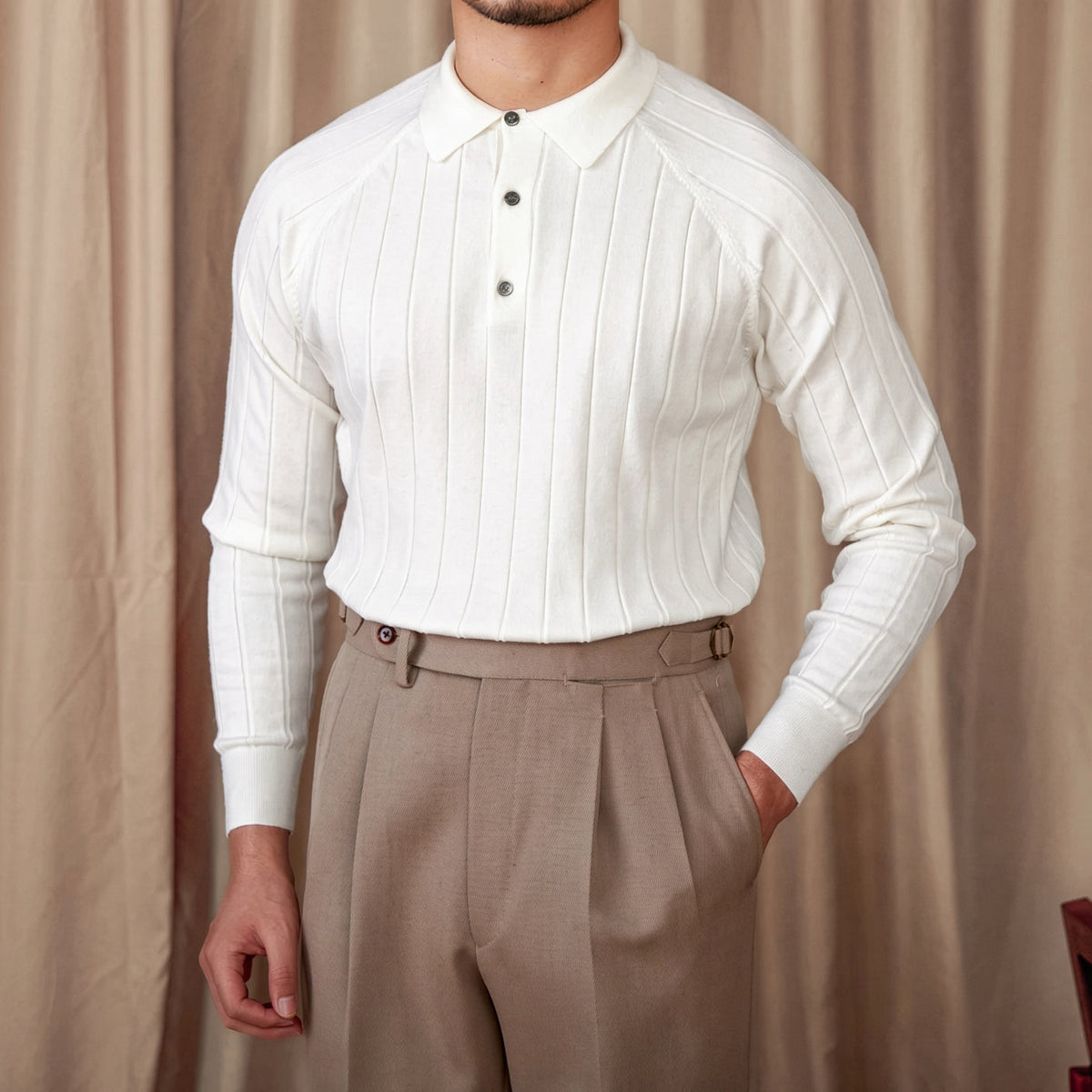 HERIT Premium Long-Sleeve Polo