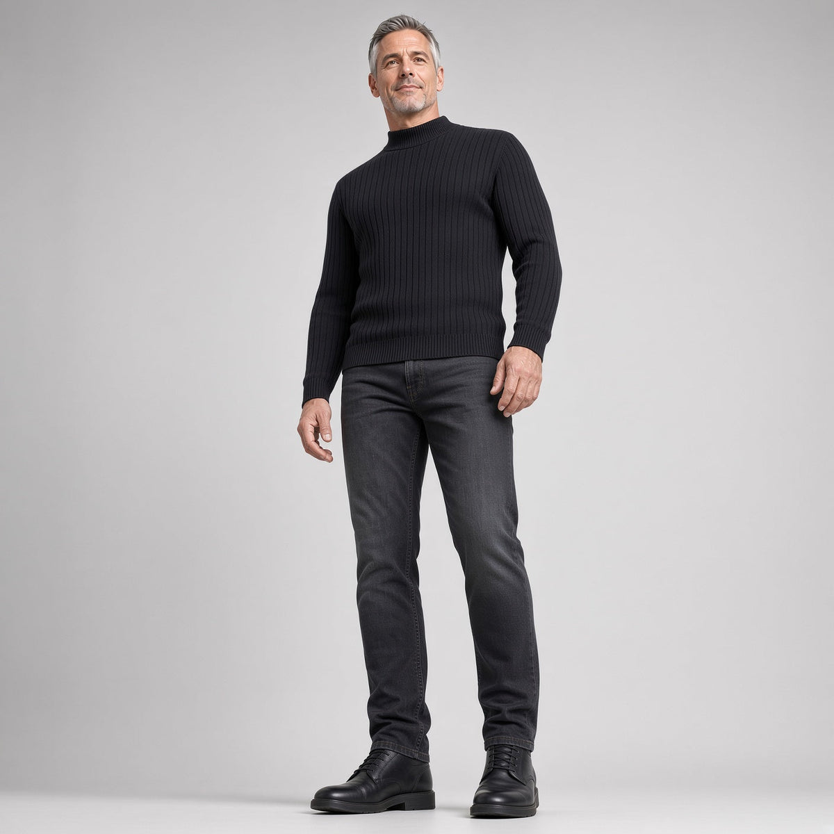 HUGO Mock-Neck Pullover