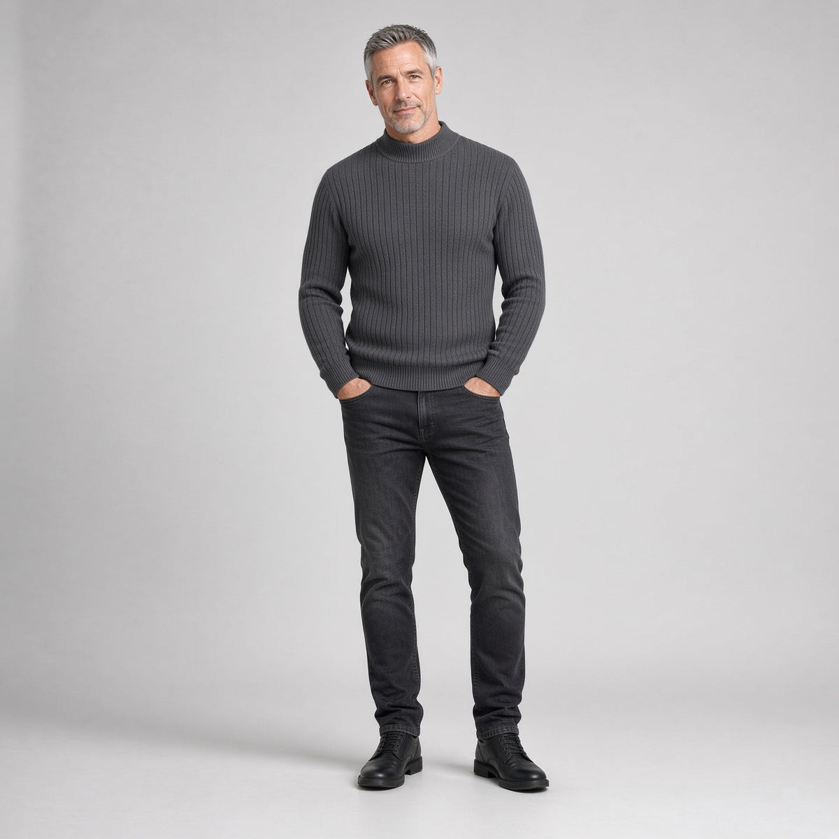HUGO Mock-Neck Pullover