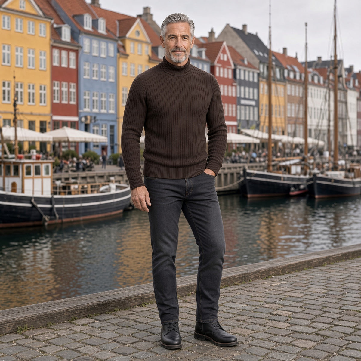 HUGO Mock-Neck Pullover