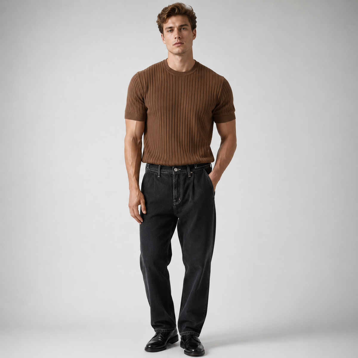 KAIX Premium Vertical-Ribbed Tee
