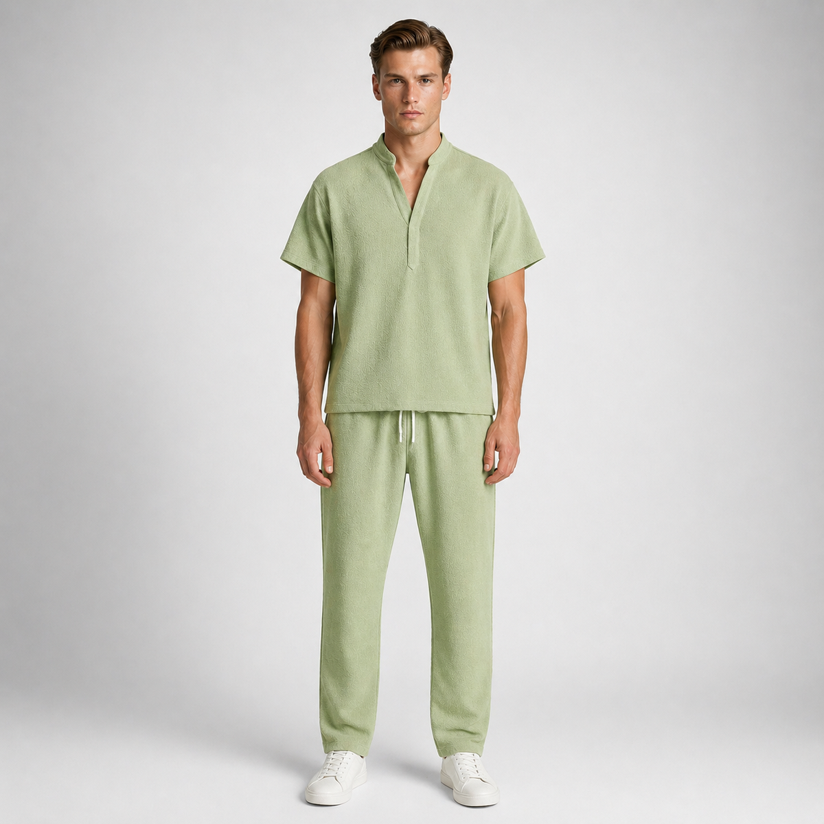 KOS Premium Melange Knit Summer Set