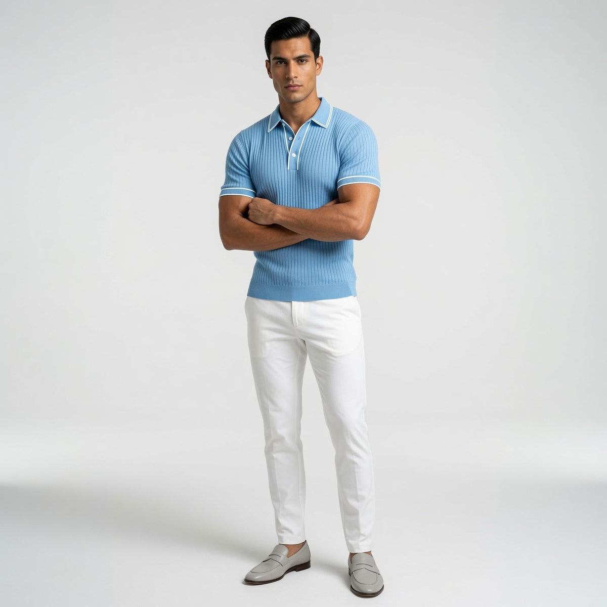 LORENT Casual Knit Polo