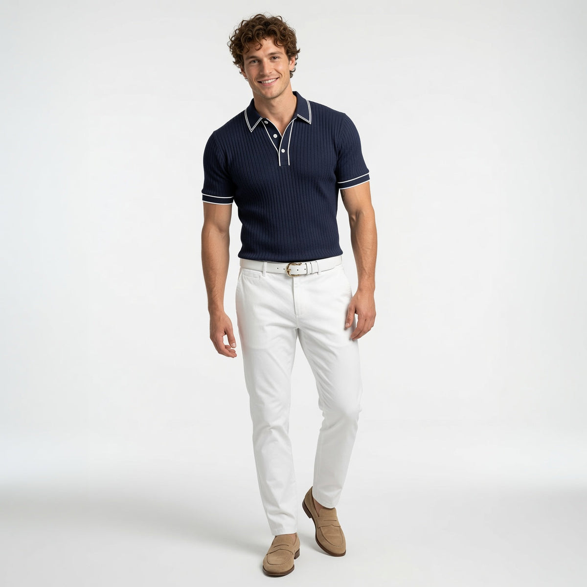 LORENT Casual Knit Polo