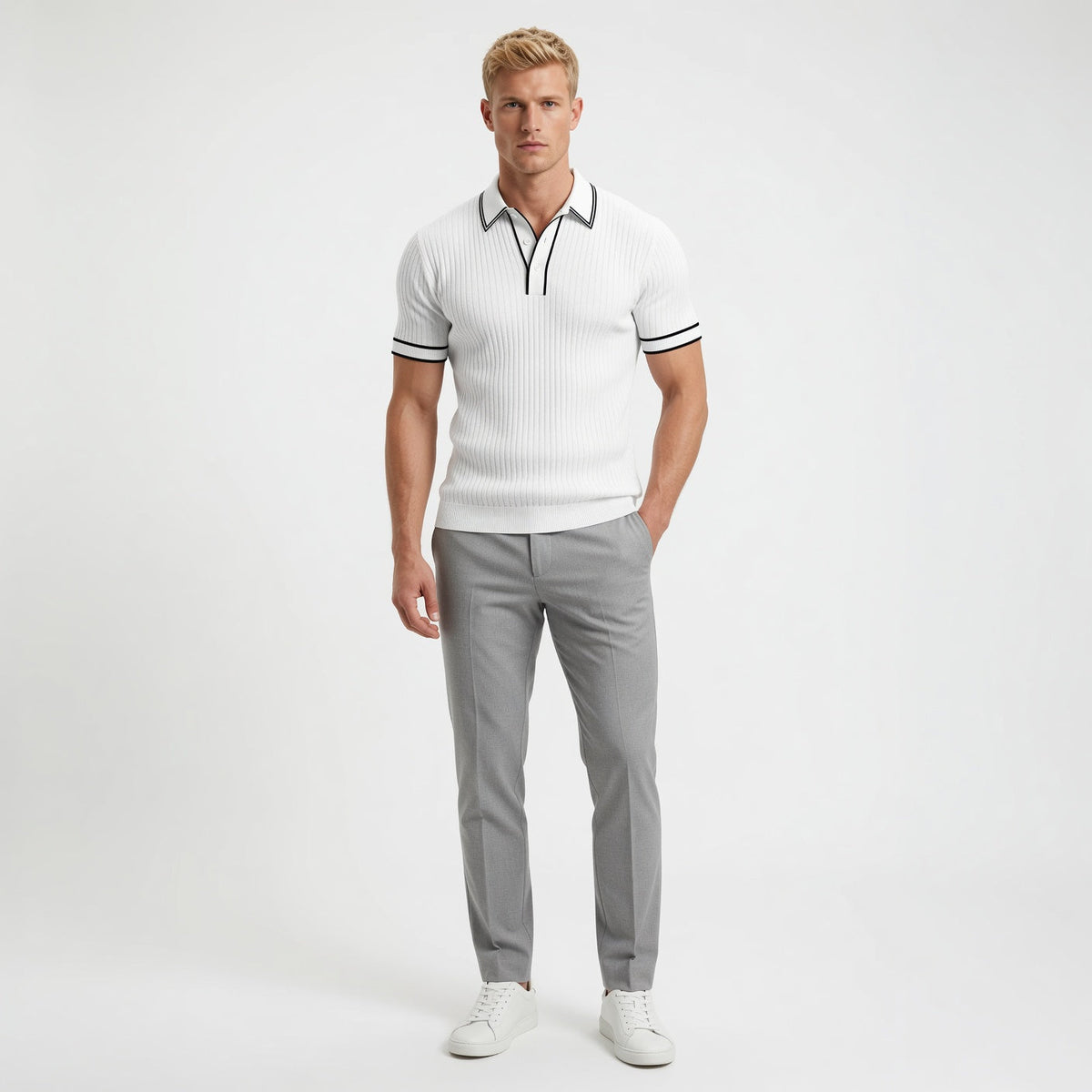 LORENT Casual Knit Polo