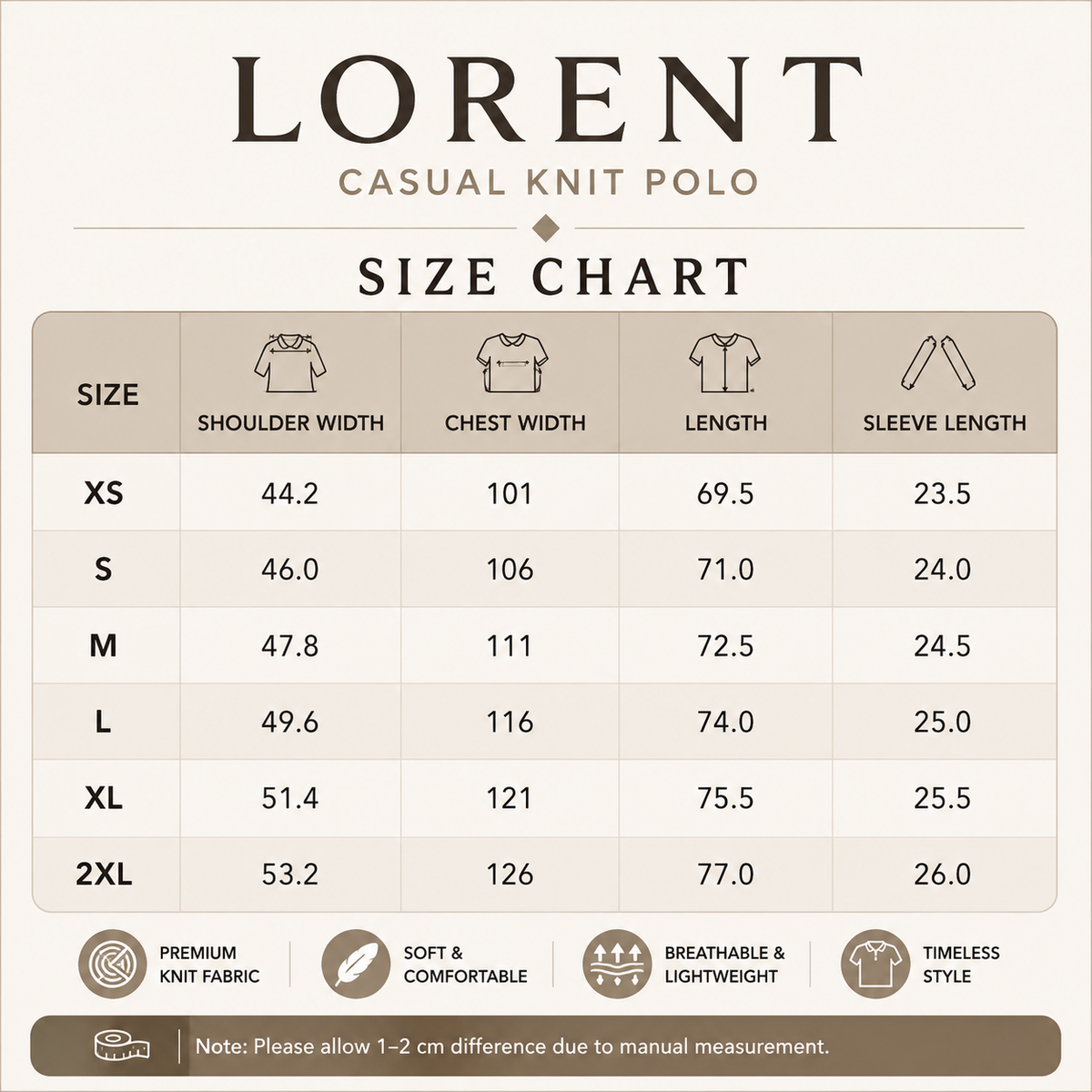 LORENT Casual Knit Polo