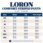 LORON Comfort Striped Pants