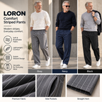 LORON Comfort Striped Pants