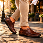 LORRO Leather Slip-on Shoes
