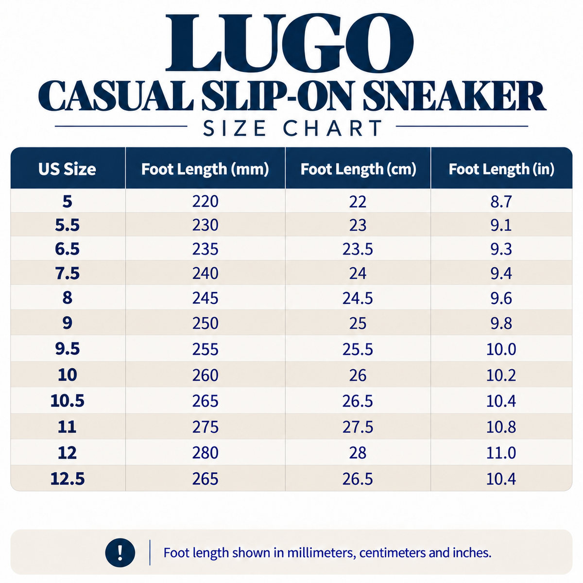 LUGO Casual Slip-on Sneaker