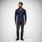 MILLER Long-Sleeve Ribbed Polo