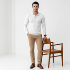 MILLER Long-Sleeve Ribbed Polo