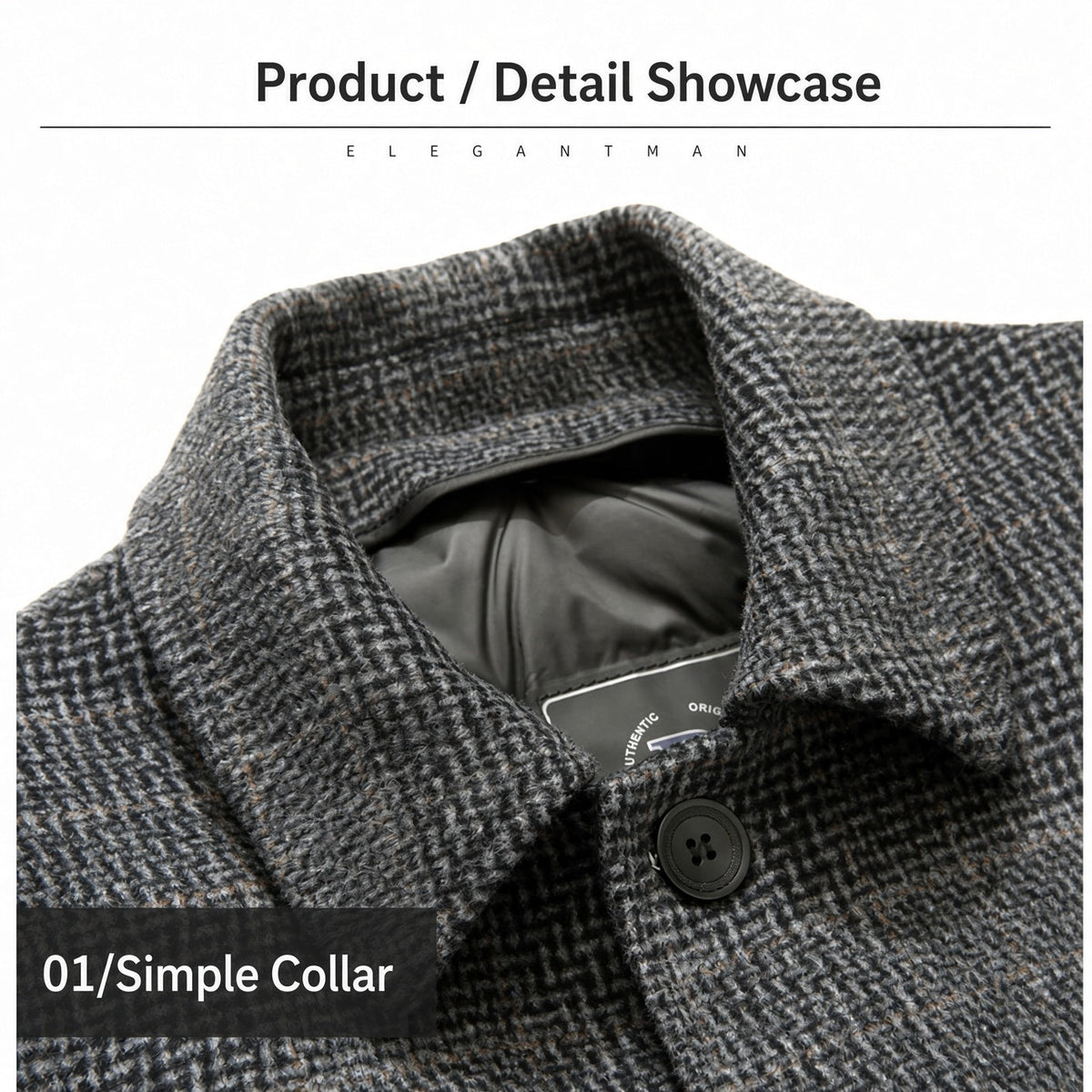 MARTEL Elegant Trench Coat with Padded Layer