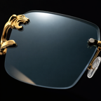 PANTHERA Rimless Retro Sunglasses